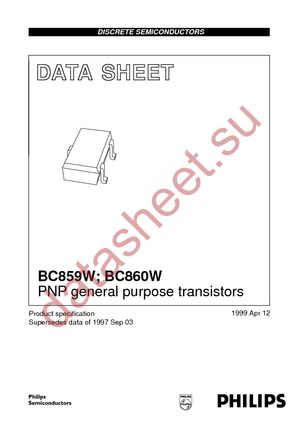 BC859BW T/R datasheet  